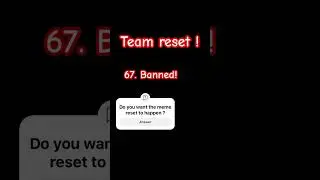 Team reset forever !#reset #brainrot #67#OG memes