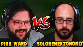 What happens when PINK WARD faces SOLORENEKTONONLY in TOP LANE HARDEST MATCHUP