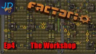 Ep4 The Workshop | Factorio Biter Hell | Gameplay, Lets Play