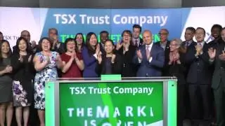 TSX Trust Company Opens Toronto Stock Exchange, June 14th, 2016