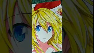 Finishing this Drawing - Kirisaki Chitoge 💖✨ #shorts