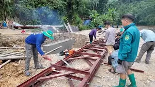Cầu Bản Ỏ Tập 7 | Hàn Nhịp Cầu Thứ 2 Hoàn Thành 50% Khối Lượng Công Việc Làm Cầu
