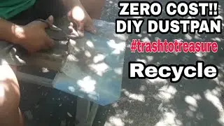 Trash To Treasure Idea|| DIY DUSTPAN || Recycled Items || ZERO COST || Easy to make dustpan