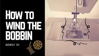 How to wind the BOBBIN - Singer Heavy Duty 4411 SEWING MACHINE