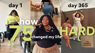HOW I *ACTUALLY* TRANSFORMED MY BODY + LIFE IN 1 YEAR | 75 hard, lipedema ⭐️ plus size wellness vlog