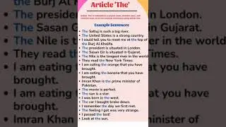 [ The ] article some Example
