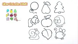 GlowColorsASMR |Relaxing Coloring of Various Drawings