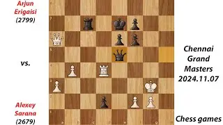 Arjun Erigaisi vs. Alexey Sarana | Chennai Grand Masters 2024.11.07 | Chess games