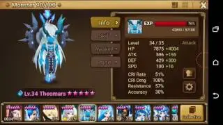Summoners War: Awakening Water Ifrit Theomars