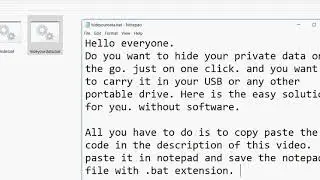 Hide Your Private Data - Without Software - All Windows OS