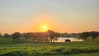  Sunset and Moonrise pictures  from the International Forest of Friendship in Atchison Kansas USA.