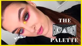 Colorful eye makeup tutorial using Shane Dawson x Jeffree Star Conspiracy Palette