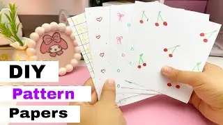DIY Pattern Papers ✨| Easy Pattern Paper Making at Home | Scrapbooking & Craft Ideas