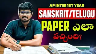 Jr Sanskrit/Telugu/Hindi Paper Review | Students Reaction | AP Inter 1st Year