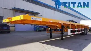 TITAN 2 Axle 40Ft Flatbed Semi Trailer for Sale in Tanzania