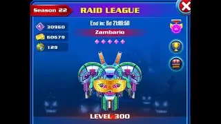 ZAMBARIO BOSS RAID LEAGUE COMPILATION* galaxy attack* alienshooter* GAAS 5 kills