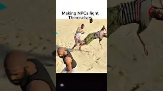 Making NPCS fight each other 😂 #rdr2 #rdr #reddeadredemption2 #shorts #trending #viralvideo #gta6