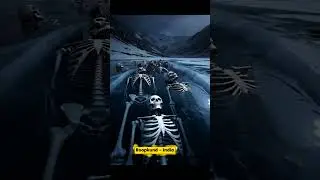Skeleton Lake of India 😱 | Roopkund Mystery Uttarakhand 💀#telugushorts #facts #shortvideos#ai#viral