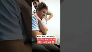 Un-Crackable Back‼️😱#chiropractic  #asmr  #shorts  #trending
