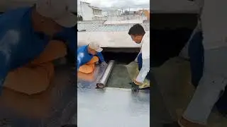 como colocar manta asf&aacute;ltica na laje