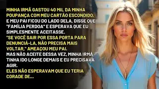 Minha Irmã Gastou 40 Mil da Minha Poupança Com Meu Cartão Escondido E Meu Pai Ficou do Lado Dela