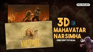 Roar Of Narsimha 3D Video Editing In Alight Motion | 3D Camera Movement Edit  Mahavatar Narsimha  🔥🦁