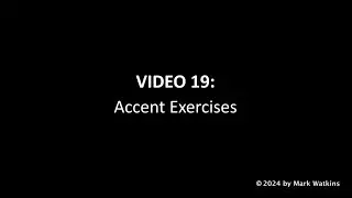 Video 19 Accent Exercises&mdash;Lessons From the Master, Charlie Parker