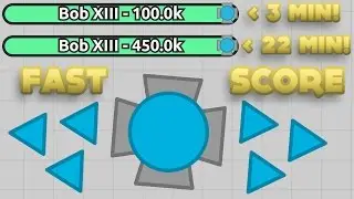 HOW TO GET HIGHSCORE FAST! High Score To Time Ratios Guide (Diep.io FFA Gameplay)