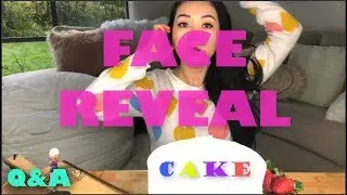 MUKBANG FACE REVEAL | SLOW SOFT SPOKEN Q&A | BIRTHDAY RAINBOW CAKE, STRAWBERRIES
