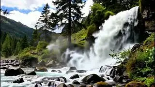 Beautiful Waterfall in the Forest | Relaxing Nature Scenery 🌿💧