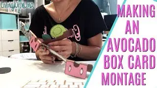 MAKING AN AVOCADO CARD for my sister's birthday using SVGcuts cutting file