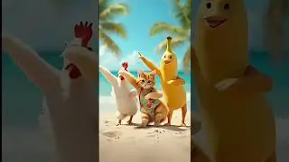 our Ai cat and his friends #chickenbanana 🐱🍼 #alcat #cookingcat #cat #goodvibes #chickenbananadance