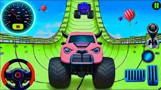 Impossible Monster Mega Ramp Driver game 2025 #monstertruck #monstertruckgame #gamingvideos 