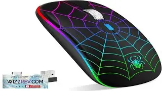 MMK for Wireless Mouse Led Mouse Portable Mobile Optical Cordless Mouse