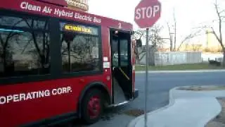 Red Bus at The Octagon on Roosevelt Island