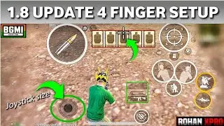 BGMI 1.8 UPDATE 4 FINGER CLAW CODE + NO RECOIL SENSITIVITY | 4 finger claw setup BGMI 1.8 🔥