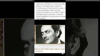 Manly P. Hall renowned philosopher of esoteric wisdom 33&deg; #ScottishRite #Mason #freemason #cult