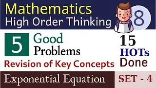 Maths 8 HOT | Exponential Equation | Set 4