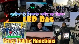 Public Reactions For My LED Bag on Harley-Davison Sunday Ride | Shocking Reactions Suzuki Hayabusa