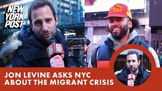 Reporter asks people on the street in NYC about the migrant crisis