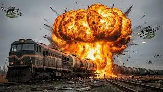 Ukrainian Drones STRIKE Russian Fuel Train &ndash; Then THIS Happened&hellip;! #Ukraine