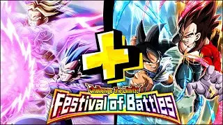 EZA LR VEGETA & TRUNKS + LR GT GOKU & SSJ4 VEGETA VS. CHALLENGE THE LIMITS! FESTIVAL OF BATTLES!