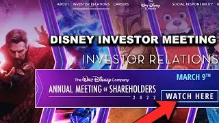 Disney Investor Day Meeting Is Today! How To Watch/What To Expect!