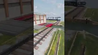 Skibidi Train vs Hummer track #beamngdrive #crashcompilation #crashphysics