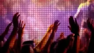 Raising Hands with flashing Light Background Motion