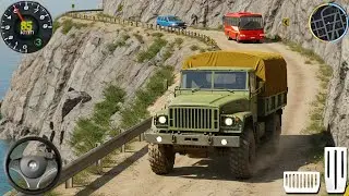 Army Coach Bus Transport 3D Game - City Police Truck Transport Driving Simulator - Android Gameplay