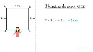 Le p&eacute;rim&egrave;tre du carr&eacute; #maths #facile #hanane #education 