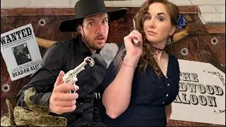 MURDER MYSTERY with Jenny & Shaun!! Birthday Party at Deadwood Saloon with A for Adley crew Parents