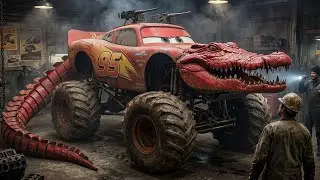ASMR Car Restoration &ndash; I Restored a Destroyed Monster Truck Lightning McQueen