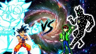 Manga Goku UI V3 OP VS Ben 10 S3 V4 OP (all forms) in Jump Force Mugen
